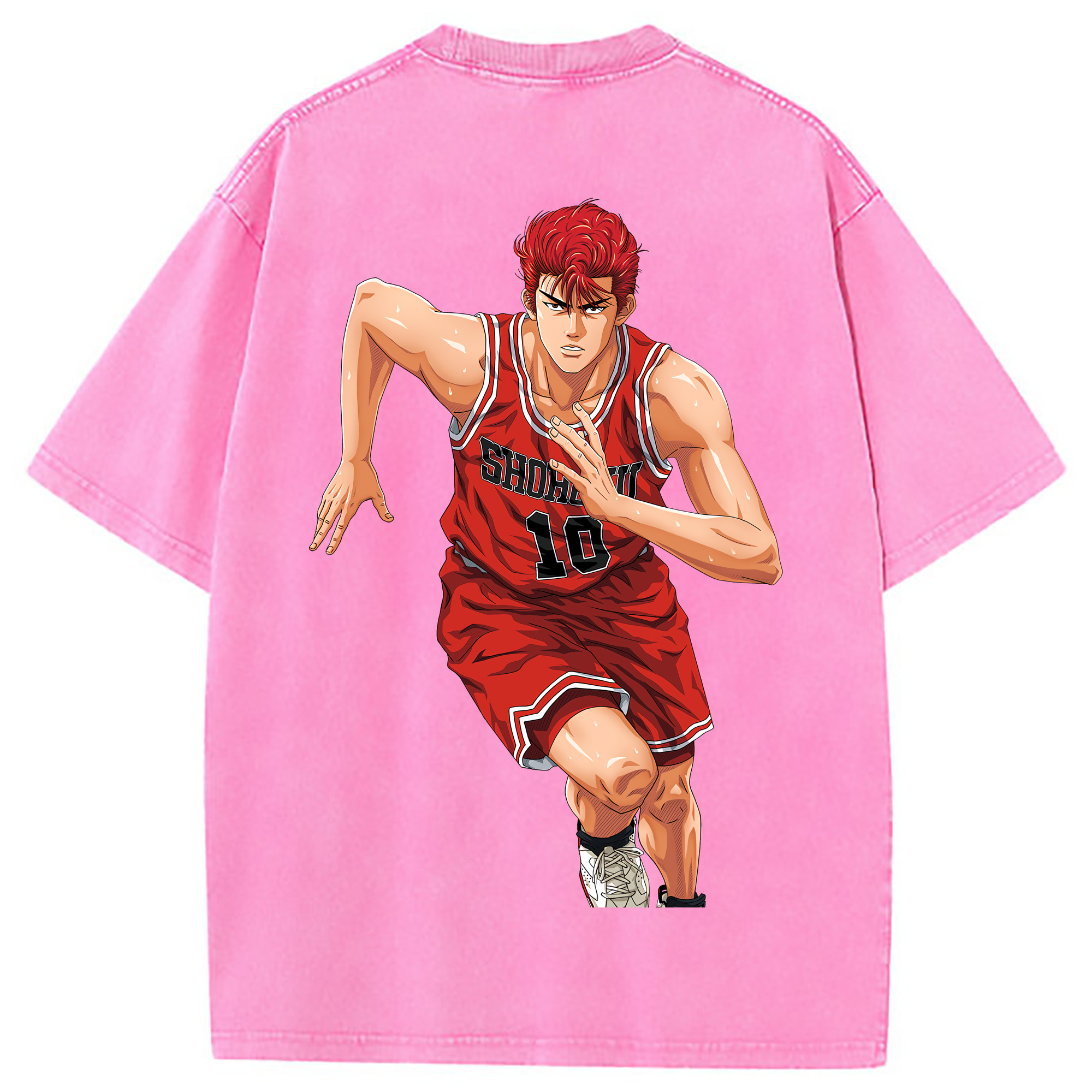 （画像用） SLAM DUNK／スラムダンク 綿100% ヴィンテージ風 半袖Tシャツ（背面プリント）